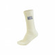 Donje rublje OMP Nomex čarape s FIA homologacijom, visoke bijele | race-shop.hr