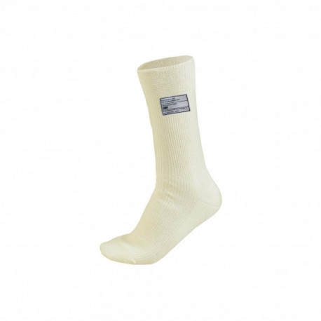 Donje rublje OMP Nomex čarape s FIA homologacijom, visoke bijele | race-shop.hr