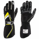 Rukavice Rukavice OMP Tecnica s FIA homologacijom (vanjsko šivanje) crno / žuta | race-shop.hr