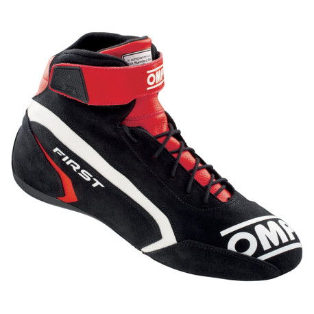 Cipele FIA trkaće cipele OMP FIRST, crna/crvena | race-shop.hr