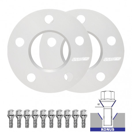 Distance za proširenje za određeni model Set 2 kom distance (prijelazne) za Volkswagen Golf Variant&nbsp;Mk5&nbsp;- 5mm, 5x112, 57,1 | race-shop.hr