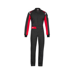 Trkaći kombinezon SPARCO ONE, crna/crvena