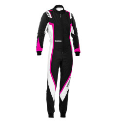 CIK-FIA karting kombinezon SPARCO Lady Kerb K44, crna/bijela/roza