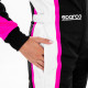 Kombinezoni CIK-FIA Kombinezon SPARCO Lady Kerb K44 crno/bijelo/ružičasti | race-shop.hr