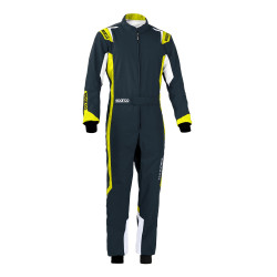 CIK-FIA dječji karting kombinezon SPARCO Thunder K43, siva/žuta