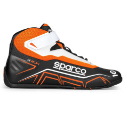 Karting cipele Sparco K-RUN, crna/fluo narančasta