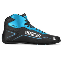 Dječje karting cipele Sparco K-POLE, crna/cijan