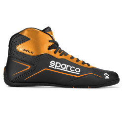 Dječje karting cipele Sparco K-POLE, crna/fluo narančasta
