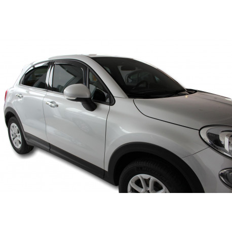 Deflektori i bočni vjetrobrani Vjetrobrani za prozore FIAT 500X 5D 2015-up (+OT) 4 kom (prednji + stražnji) | race-shop.hr