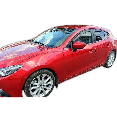 Bočni vjetrobrani deflektori Vjetrobrani za prozore MAZDA 3 III 4/5D 2013-2019 (+OT) SEDAN/HTB 4 kom (prednji + stražnji) | race-shop.hr