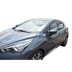 Vjetrobrani za prozore NISSAN MICRA K 14, 5D 2017-up (+OT) 4 kom (prednji + stražnji)