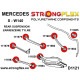 W140 (91-98) STRONGFLEX - 116249A: Komplet selenblokove stražnjeg ovjesa SPORT | race-shop.hr