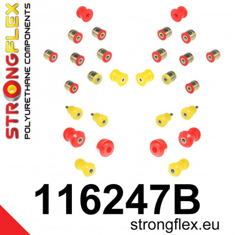 W140 (91-98) STRONGFLEX - 116247B: Komplet selenblokove ovjesa | race-shop.hr