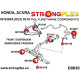 DC2 Type R (97-01) STRONGFLEX - 086196A: Prednji ovjes komplet selenblokova SPORT | race-shop.hr