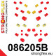 V 96-01 STRONGFLEX - 086205B: Komplet poliuretanskih selenblokova ovjesa | race-shop.hr