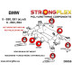 Polijuretanski silent blokovi STRONGFLEX - 036245B: Selenblok stražnje grede kit | race-shop.hr