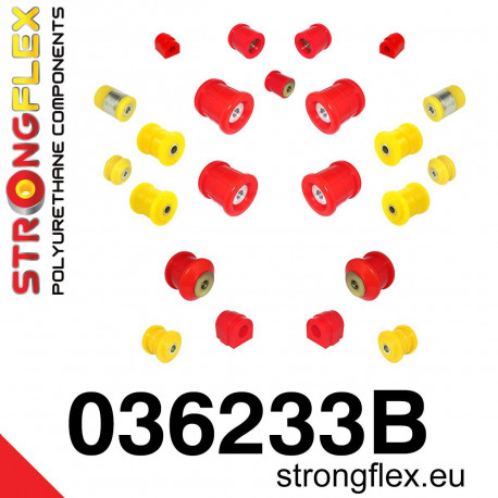 E39 Sedan 95-03 STRONGFLEX - 036233B: Komplet selenblokova za potpuni ovjes E39 Sedan | race-shop.hr