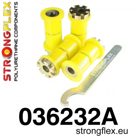 E114 1500 - 2002 (62-77) STRONGFLEX - 036232A: Stražnje vučno rameno selenblok kit eccentric SPORT | race-shop.hr
