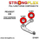 206 (+) / 207 Compact / 207i (SD) (98-17) STRONGFLEX - 141562A: Prednje rameno prednji selenblok SPORT | race-shop.hr