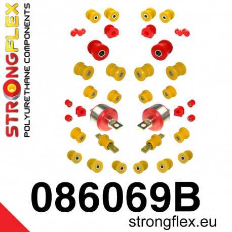 CRX del Sol (92-97) STRONGFLEX - 086069B: Komplet selenblokova za potpuni ovjes | race-shop.hr