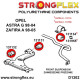 B A05 (05-14) STRONGFLEX - 131131A: Prednja osovina stražnji selenblok SPORT | race-shop.hr