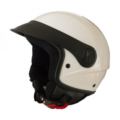 Otvorene kacige ECE otvorena trkaća kaciga RRS Open Face, sjajna bijela | race-shop.hr