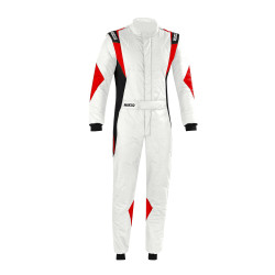 FIA trkaći kombinezon SPARCO SUPERLEGGERA (R564), bijela/crna/crvena