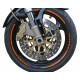 Ukrasne trake za kotače Foliatec ukrasne trake za naplatke bicikla, narančasta | race-shop.hr