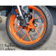 Ukrasne trake za kotače Foliatec ukrasne trake za naplatke bicikla, crna | race-shop.hr