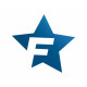 Cardesign naljepnica F-STAR, 41x39cm, plava