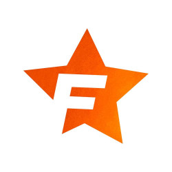 Cardesign naljepnica F-STAR, 41x39cm, narančasta