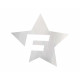 Sprejevi i folije Cardesign naljepnica F-STAR, 41x39cm, srebrna | race-shop.hr