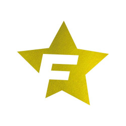 Cardesign naljepnica F-STAR, 41x39cm, zlatna