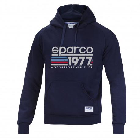 Dukserice i jakne Sparco muški pulover s kapuljačom 1977 tamno plava | race-shop.hr