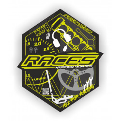 Naljepnica race-shop Hexagon