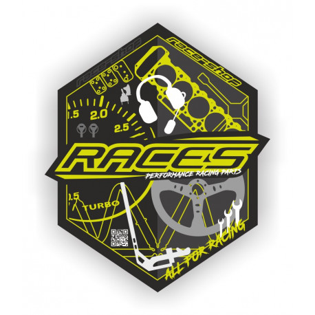 Naljepnice Naljepnica race-shop Hexagon | race-shop.hr