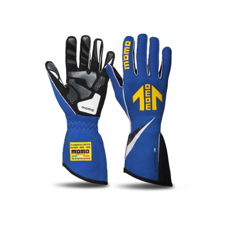 Rukavice Rukavice MOMO CORSA R s FIA homologacijom (vanjsko šivanje) plave | race-shop.hr