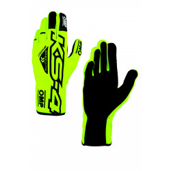 Trkaće rukavice OMP KS-4 ART my2023 (unutarnje šivanje) žuto/crne