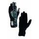 Trkaće rukavice OMP KS-4 ART my2023 (unutarnje šivanje) crne