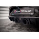 Body kit i vizualni dodaci MAXTON DESIGN stražnji difuzor za Seat Leon 2 Cupra/ Fr, strukturirana | race-shop.hr