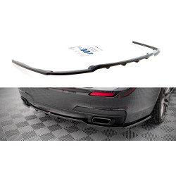 MAXTON DESIGN središnji stražnji difuzor za BMW 7 M-Pack F01 (s vertikalnim prugama)