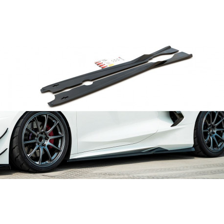 Body kit i vizualni dodaci Bočne lipove pragova Chevrolet Corvette C8 | race-shop.hr