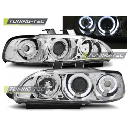 Farovi HONDA CIVIC 09.91-08.95 4D angel eyes krom