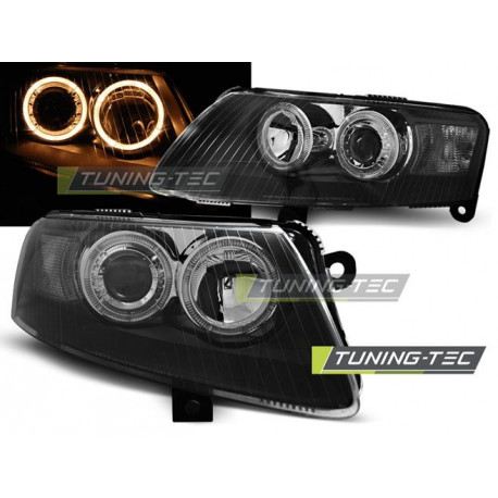 Rasvjeta Farovi angel eyes crna za AUDI A6 C6 04.04-08 | race-shop.hr