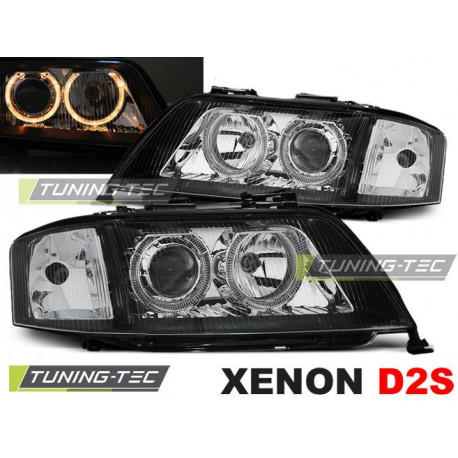 Farovi i rasvjeta xenon Farovi angel eyes crna za AUDI A6 05.97-09.99 | race-shop.hr