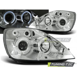 Farovi FORD FIESTA MK6 05.02-08.05 angel eyes krom
