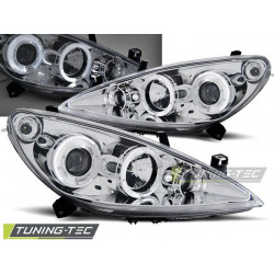Farovi PEUGEOT 307 04.01-06.05 angel eyes krom