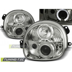Farovi RENAULT TWINGO 03.93-09.98 angel eyes krom