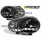 Rasvjeta Farovi dnevna svjetla crna za VW GOLF 4 09.97-09.03 | race-shop.hr