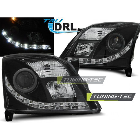 Rasvjeta Farovi OPEL VECTRA C 04.02-08.05 TRU drl BLACK | race-shop.hr